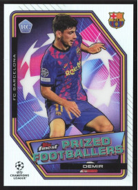 Yusuf Demir, Kartička, Topps UEFA Champions League Finest 2021-2022, INSERT