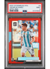 Julian Alvarez, Kartička, 2022-23 Panini Donruss Soccer, GRADED, PSA 9