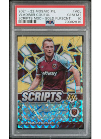 Vladimir Coufal, Kartička, 2021-22 Panini Mosaic Premier League, GRADED, PSA 10
