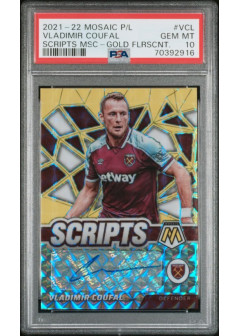 Vladimir Coufal, Kartička, 2021-22 Panini Mosaic Premier League, GRADED, PSA 10