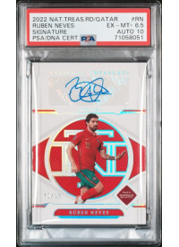 Ruben Neves, Kartička, 2022 Panini National Treasures Road to FIFA World Cup, GRADED, PSA 6.5